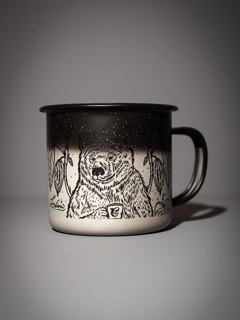 Taza peltre Oso chocolatero
