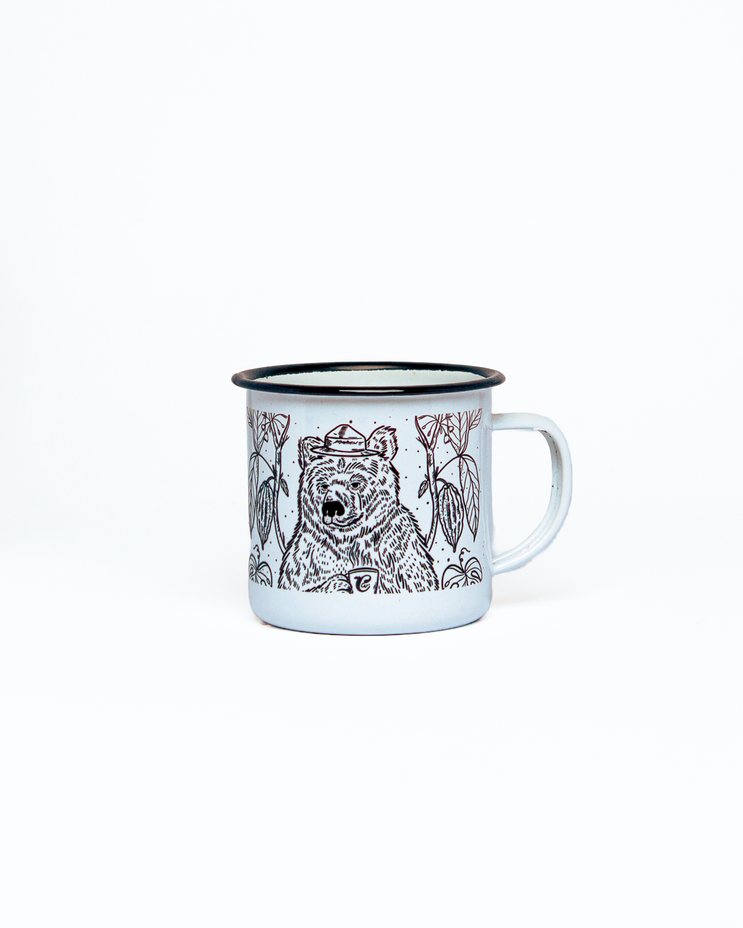 Taza peltre Oso