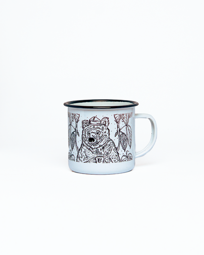 Taza peltre Oso