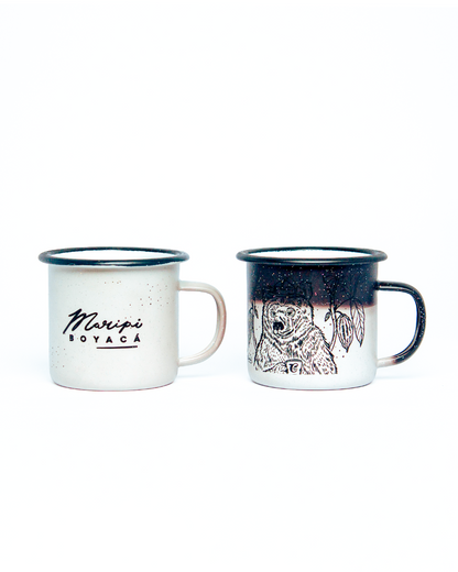 Taza peltre Oso