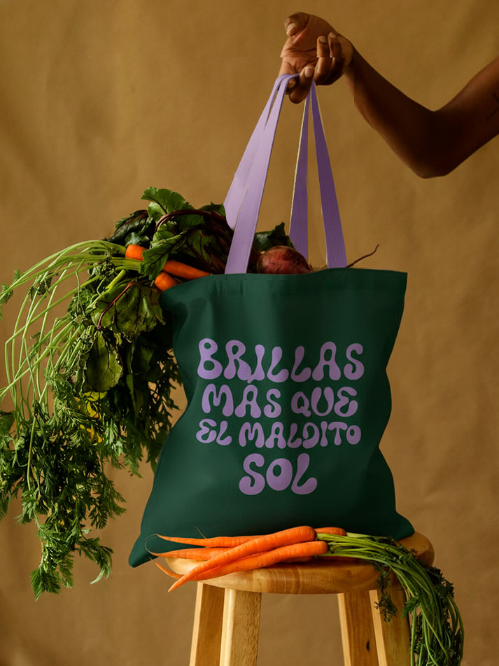 Tote bag verde oscuro