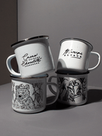 Taza peltre Oso
