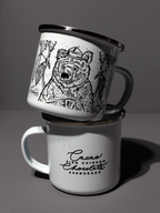 Taza peltre Oso