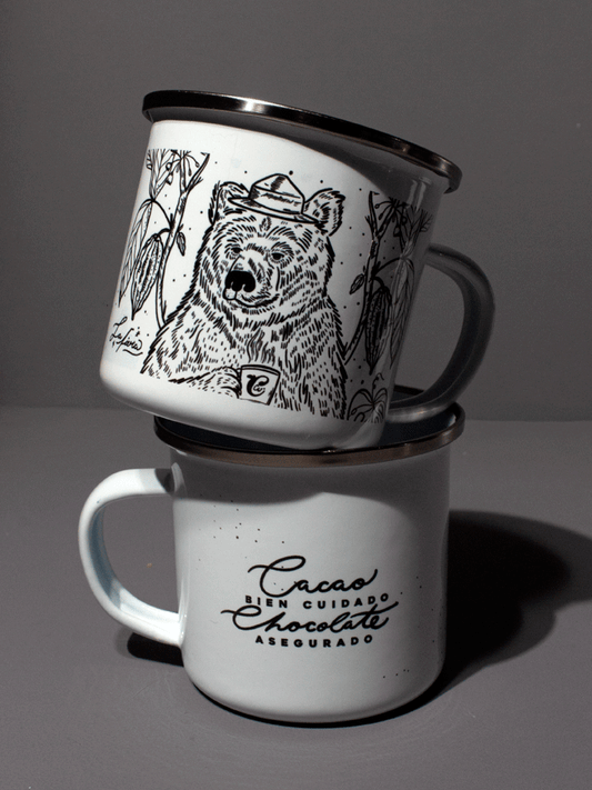 Taza peltre Oso chocolatero