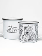 Taza peltre Oso