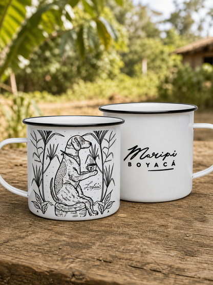 Taza de peltre Perrito